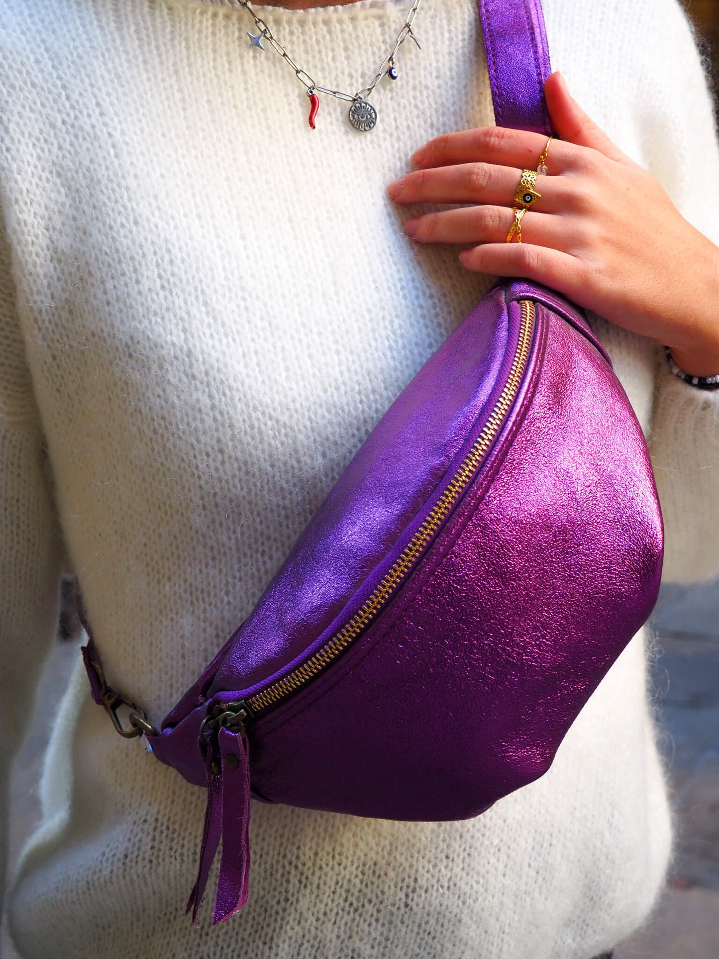 Lou Purple Fanny Pack