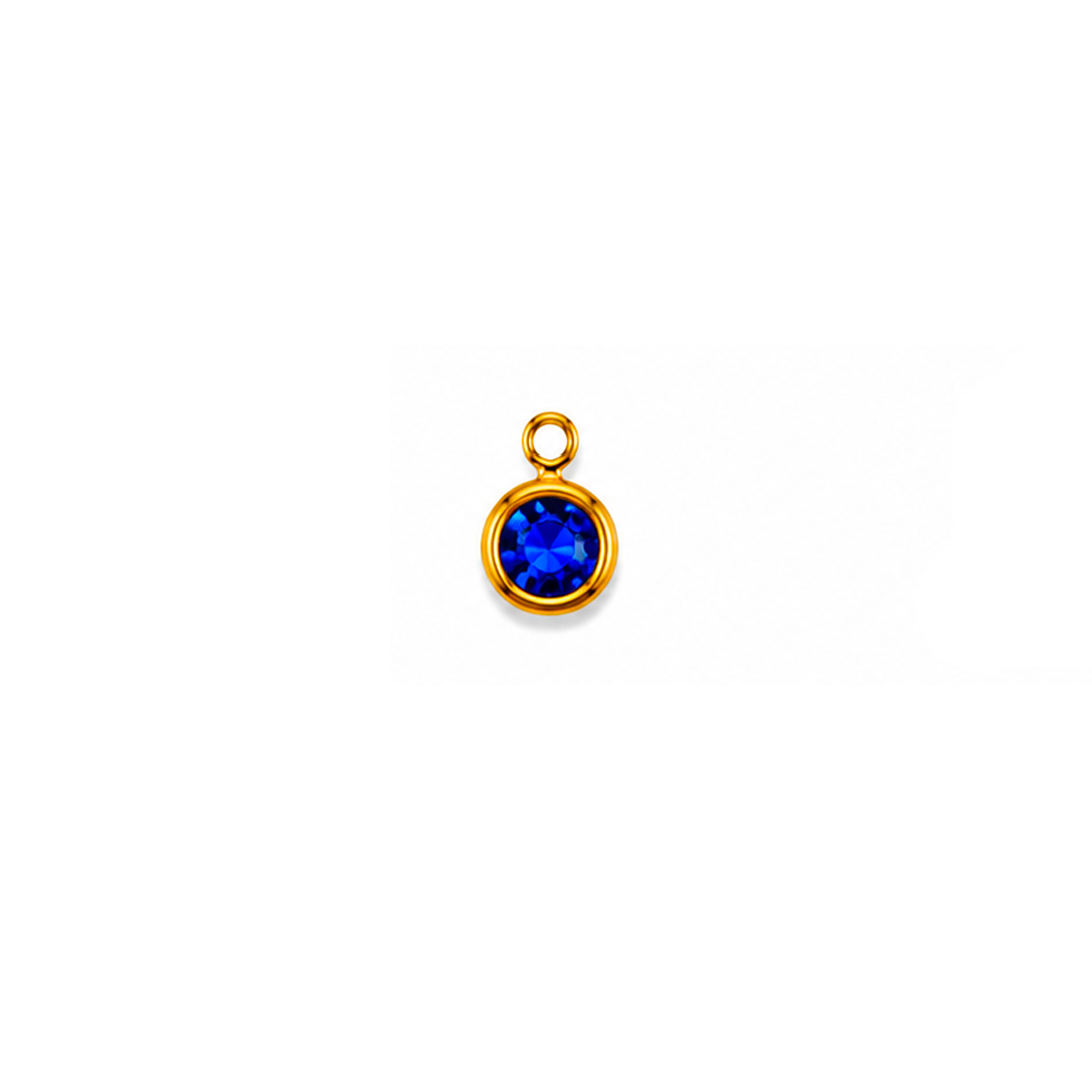 Birthstone Septembre - Bleu Foncé