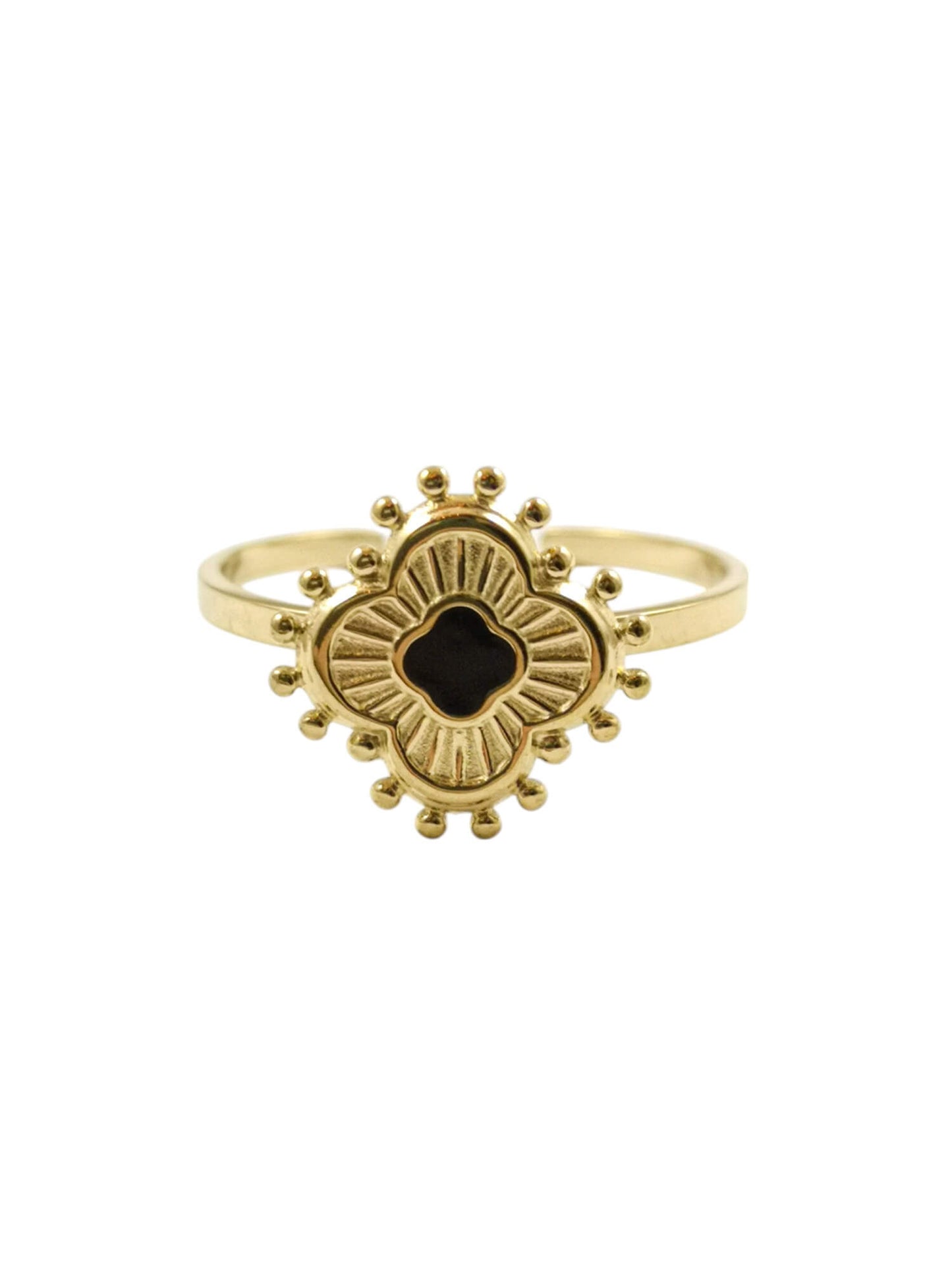 Bague Flore Noir