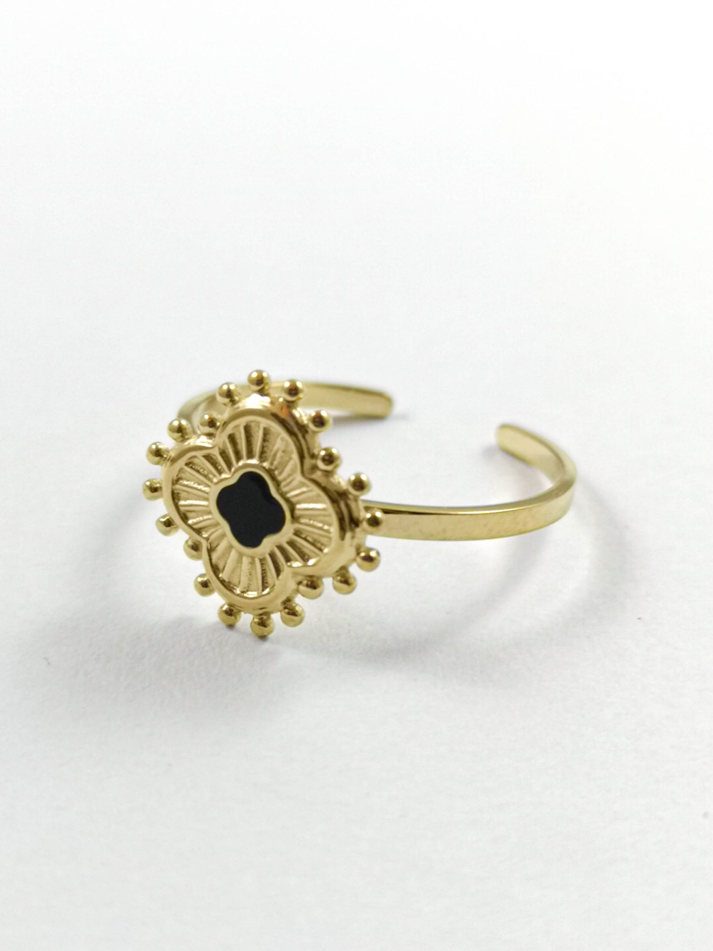 Bague Flore Noir