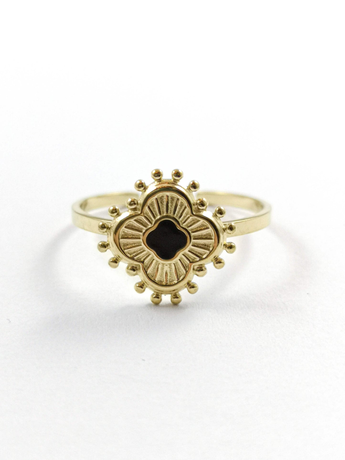 Bague Flore Noir