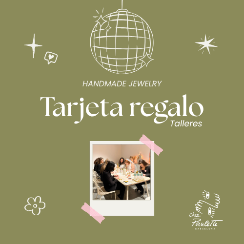 Tarjeta regalo para workshop de joyería en Barcelona