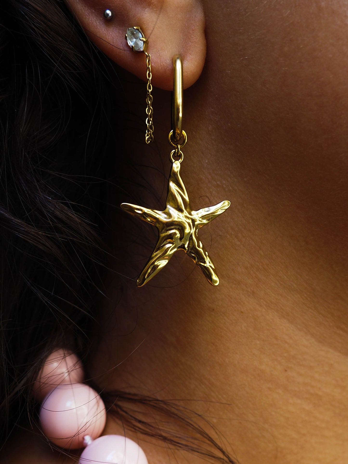 Boucles d'oreilles étoile