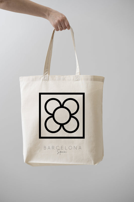 Tote-bag Baldosa Barcelona Noire