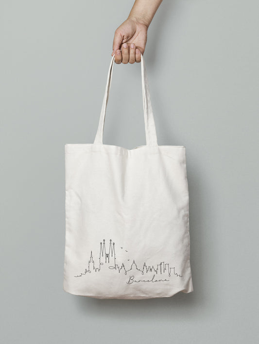 Tote-bag Tote-bag Skyline Barcelona