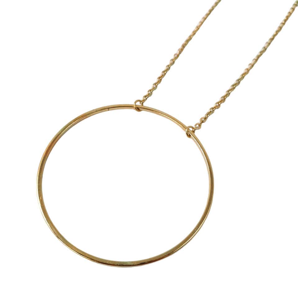 Gold Plated Round Necklace