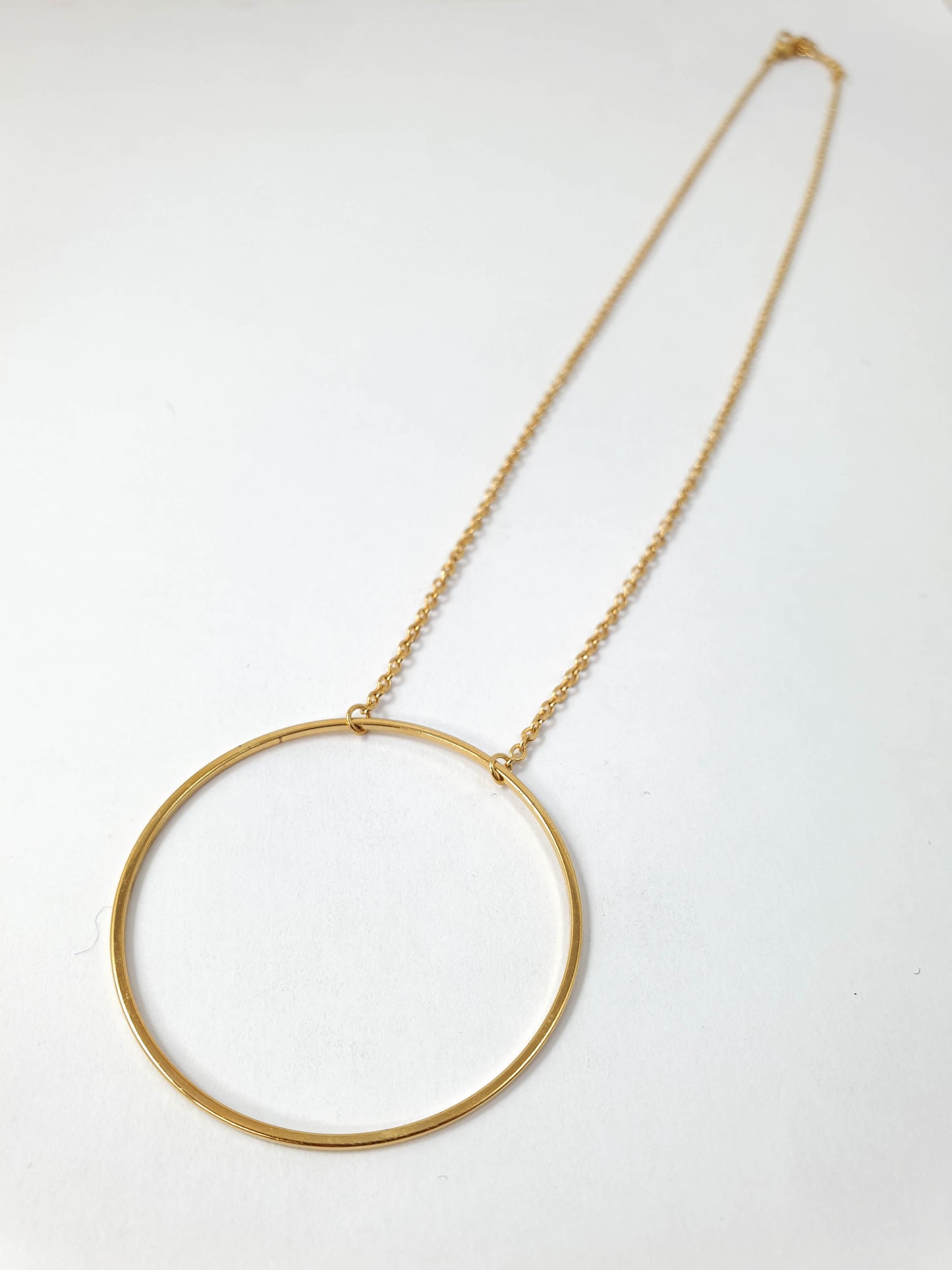 Gold Plated Round Necklace