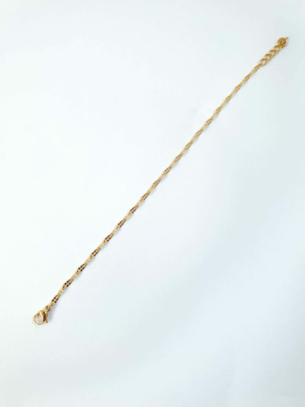 bijoux femme barcelone acier inoxydable laiton plaqué or doré fait main bracelet fin jolie chaine