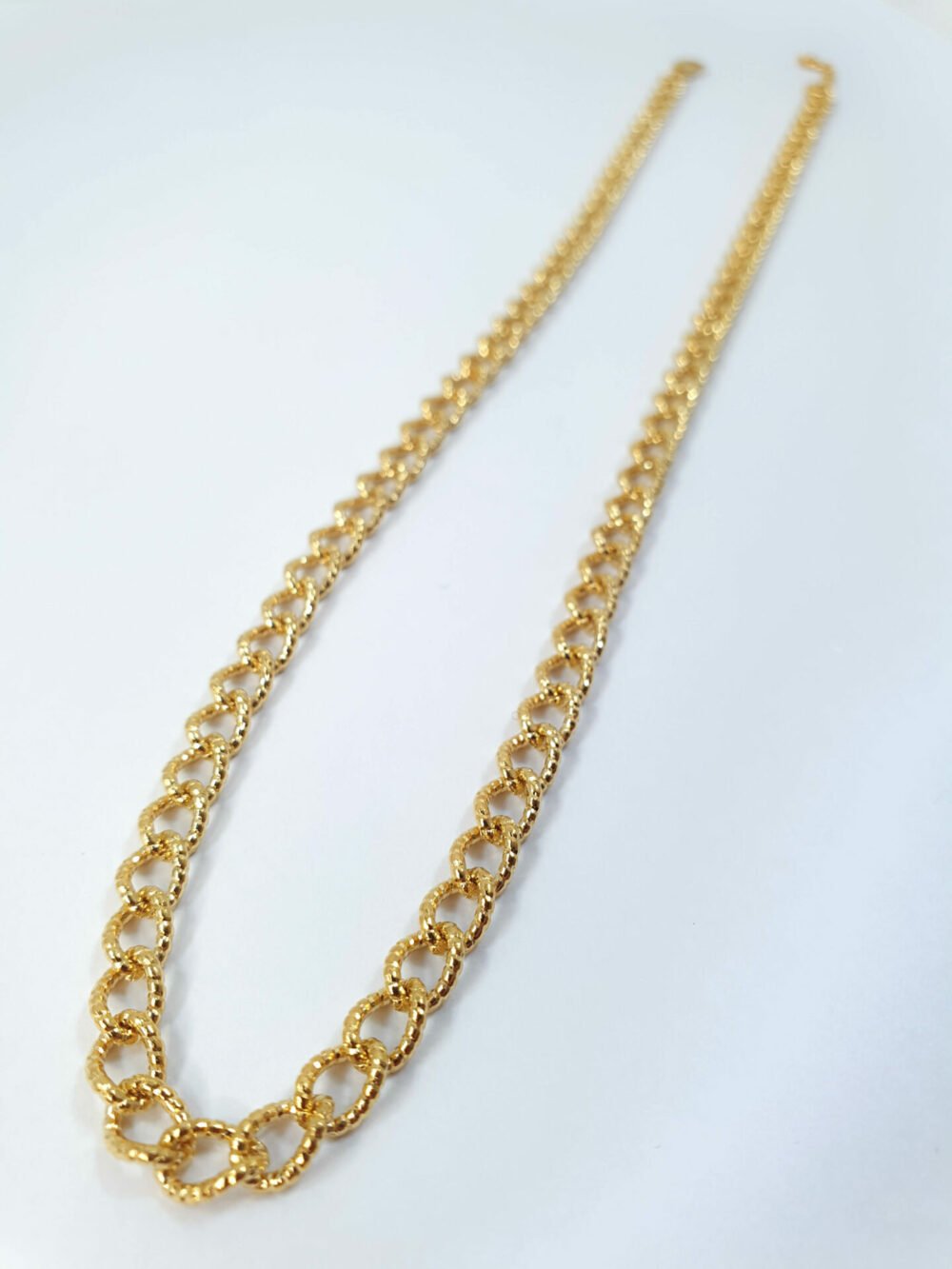 bijoux femme barcelone acier inoxydable laiton plaqué or doré fait main collier délicat jolie chaine grosse épaisse