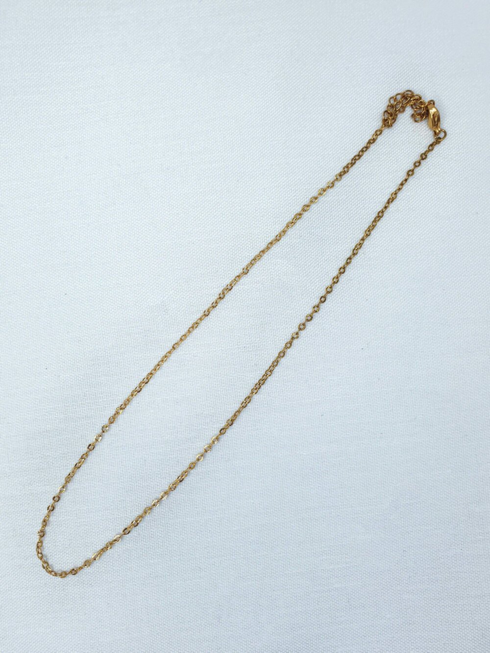 bijoux femme barcelone acier inoxydable laiton plaqué or doré fait main collier délicat jolie chaine