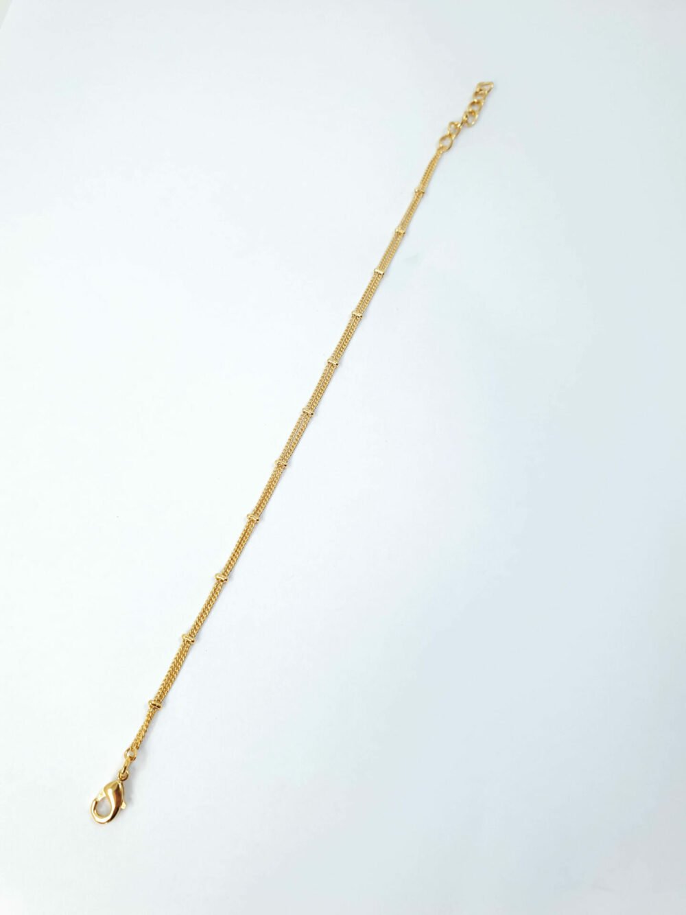 bijoux femme barcelone acier inoxydable laiton plaqué or doré fait main bracelet billes